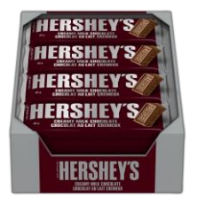 Hershey’s Creamy Milk Chocolate 45g (24 Pack) – Classic Chocolate, Pure Happiness